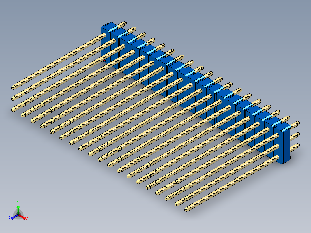 彩色公头100mil（2.54mm）系列-DS1021_blue_3x19p_100mil_Type43_rev1.0