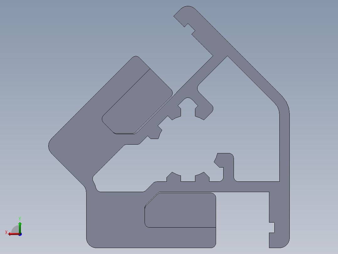 铝型材及其附件1.21.40.040040.R45后视图