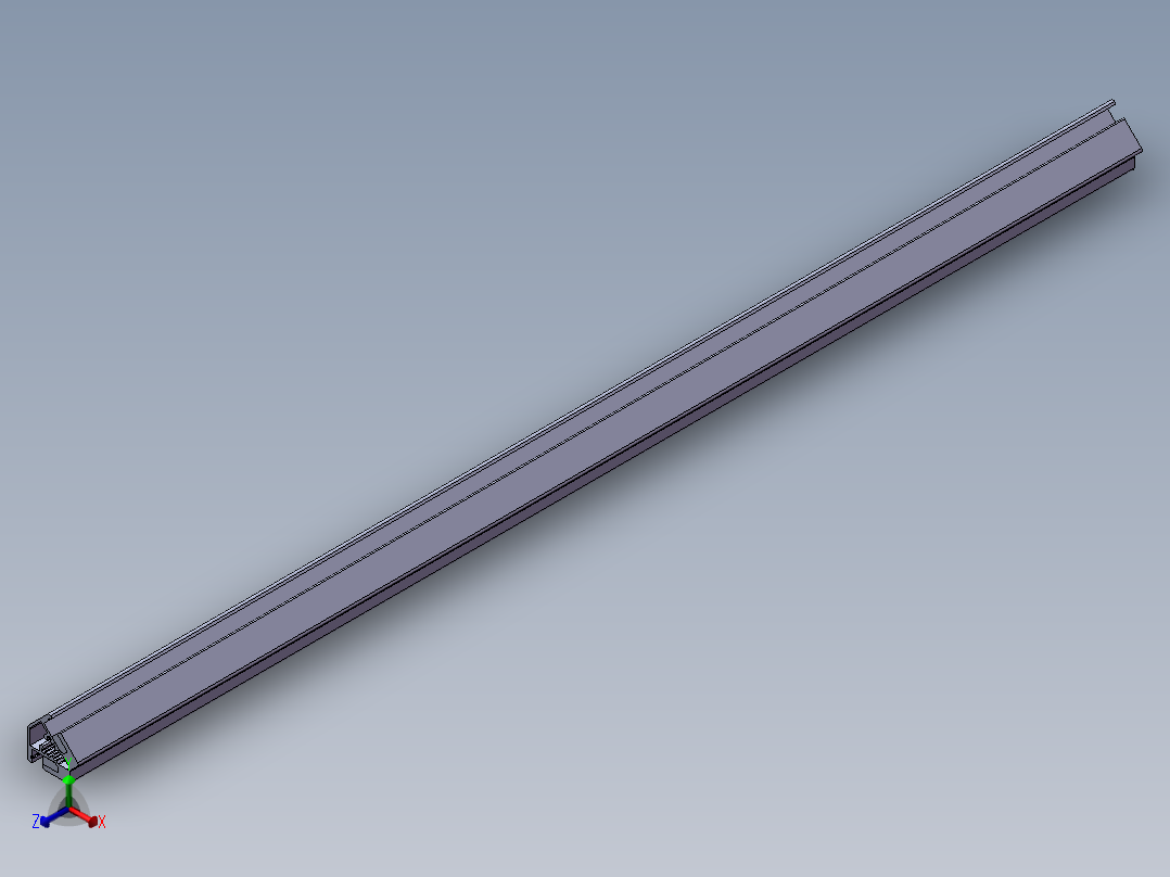 铝型材及其附件1.21.40.040040.R45正等轴测图