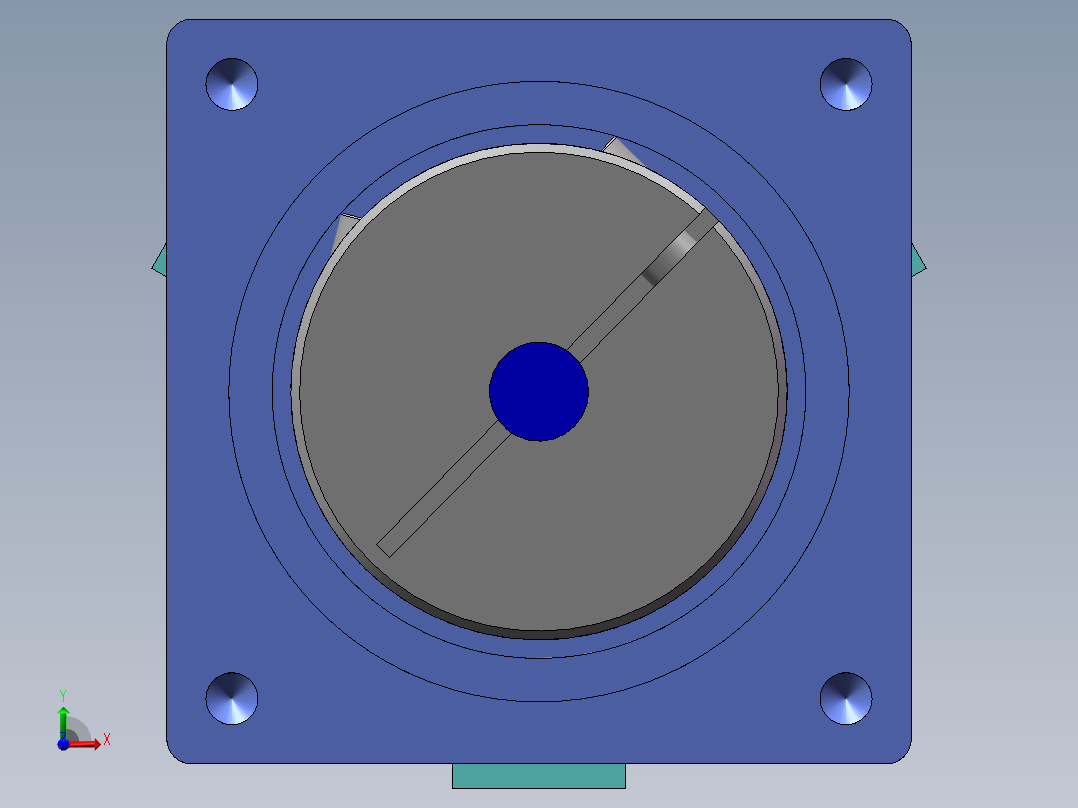 无限旋转夹爪前视图