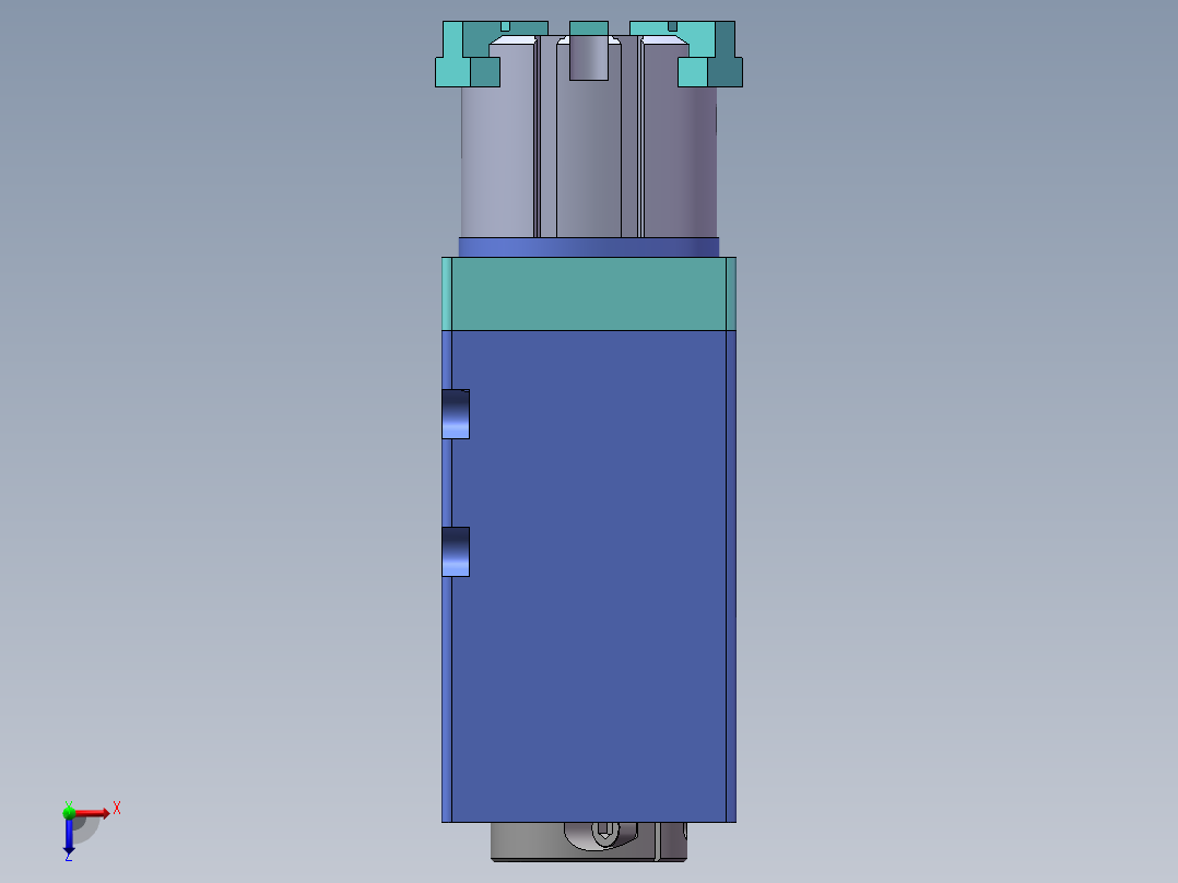 无限旋转夹爪俯视图