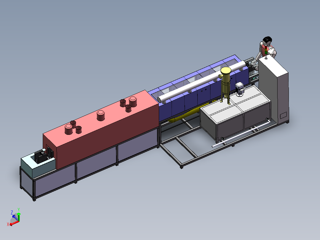 通过式环形链条清洗机<span style='color: red'>3D</span>图纸