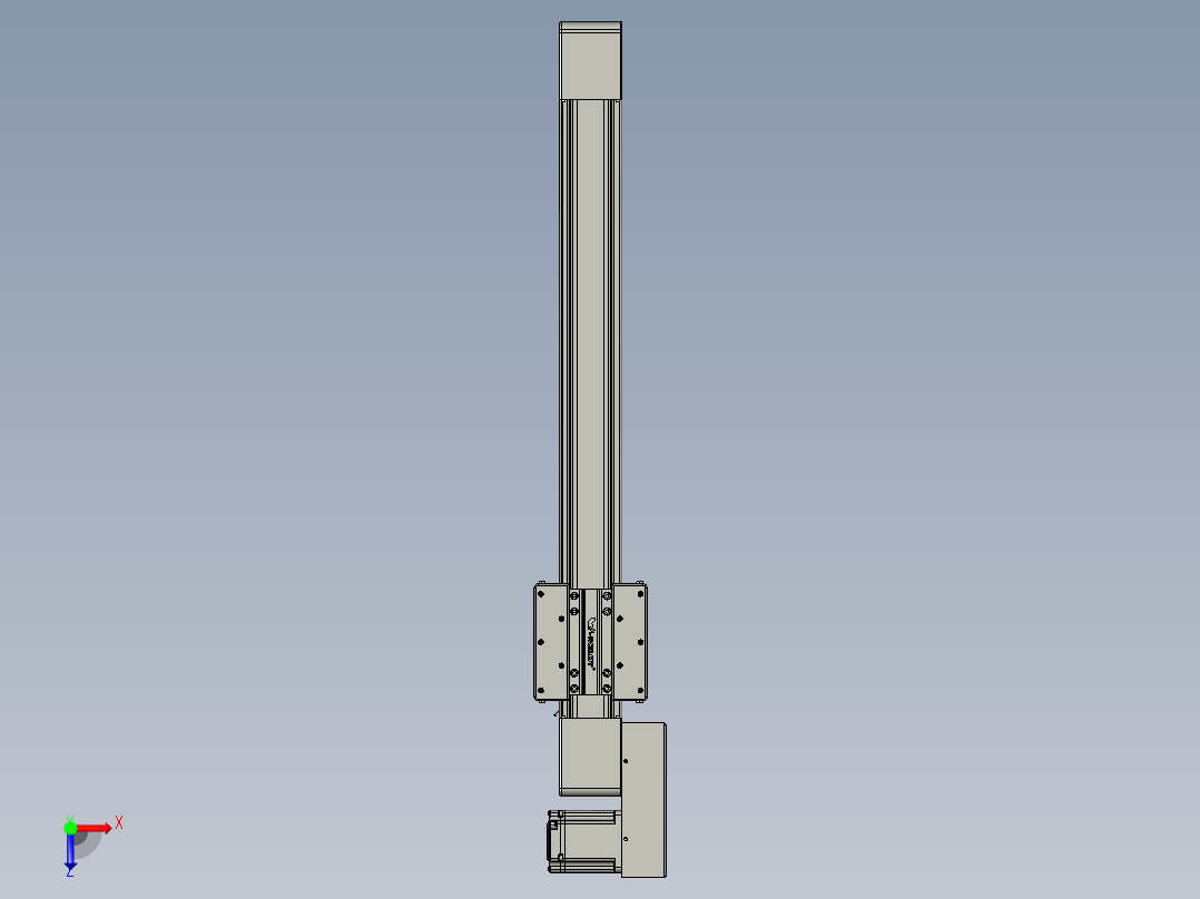 威洛博直线电机模组EB8-L100-S600-BL-P75-MS3俯视图