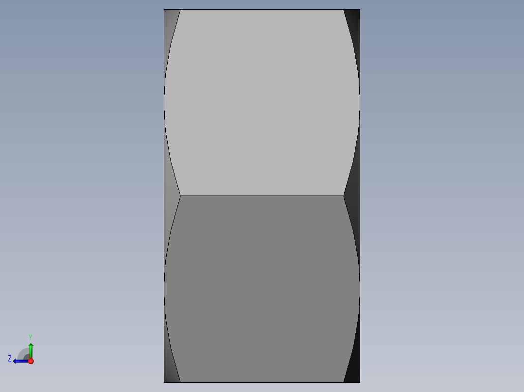 DIN 934 螺母-M52 Nut.SLDPRT右视图
