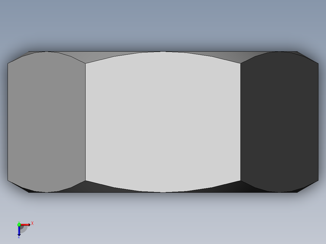 DIN 934 螺母-M52 Nut.SLDPRT俯视图