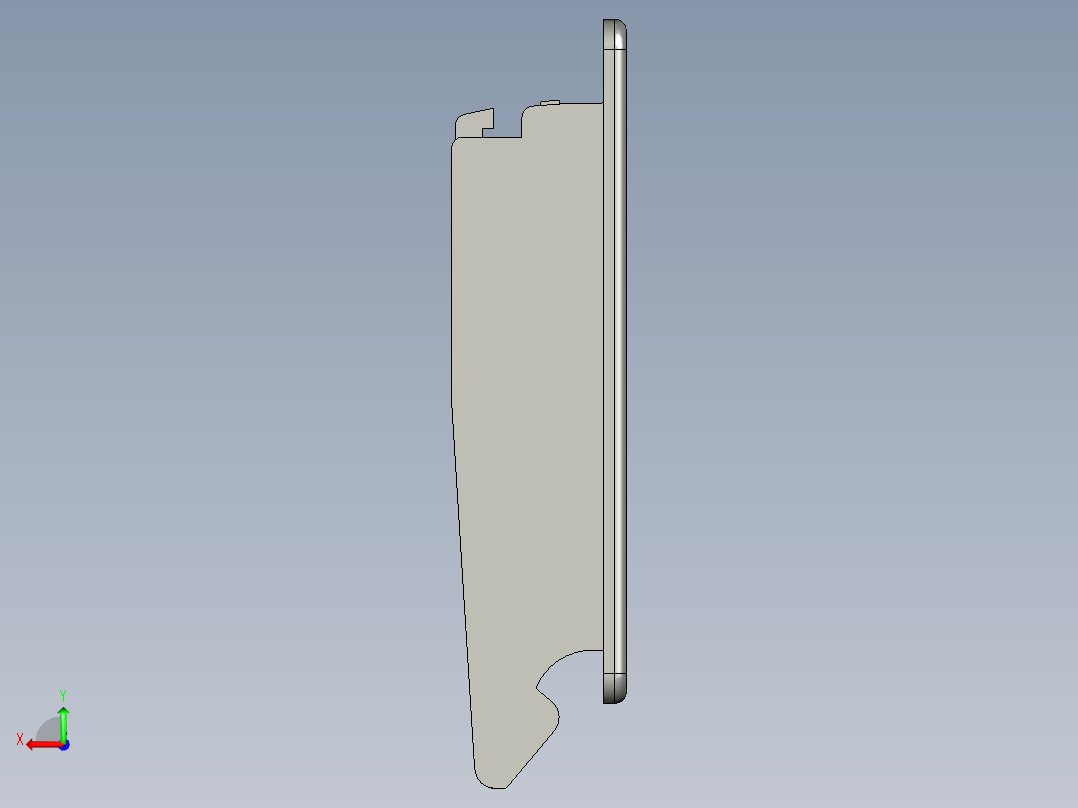 盤式取手(A)SG-3D多系列多零件图纸模型后视图