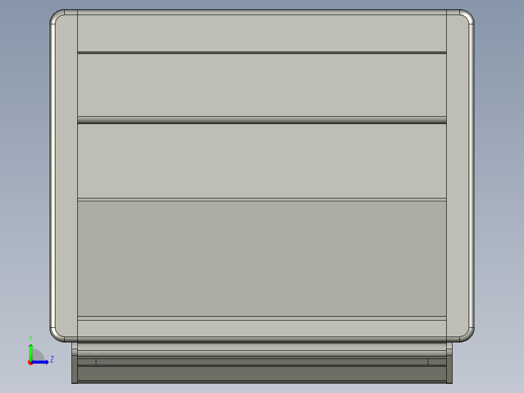 盤式取手(A)SG-3D多系列多零件图纸模型左视图