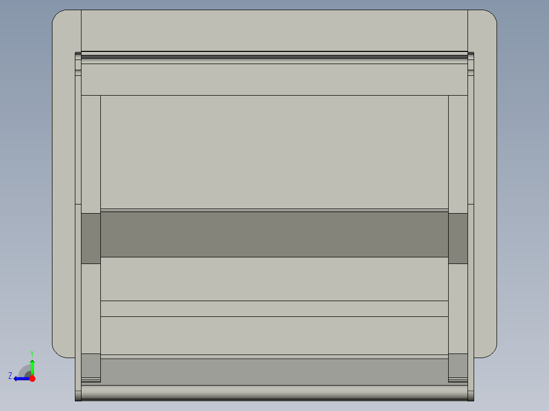 盤式取手(A)SG-3D多系列多零件图纸模型右视图
