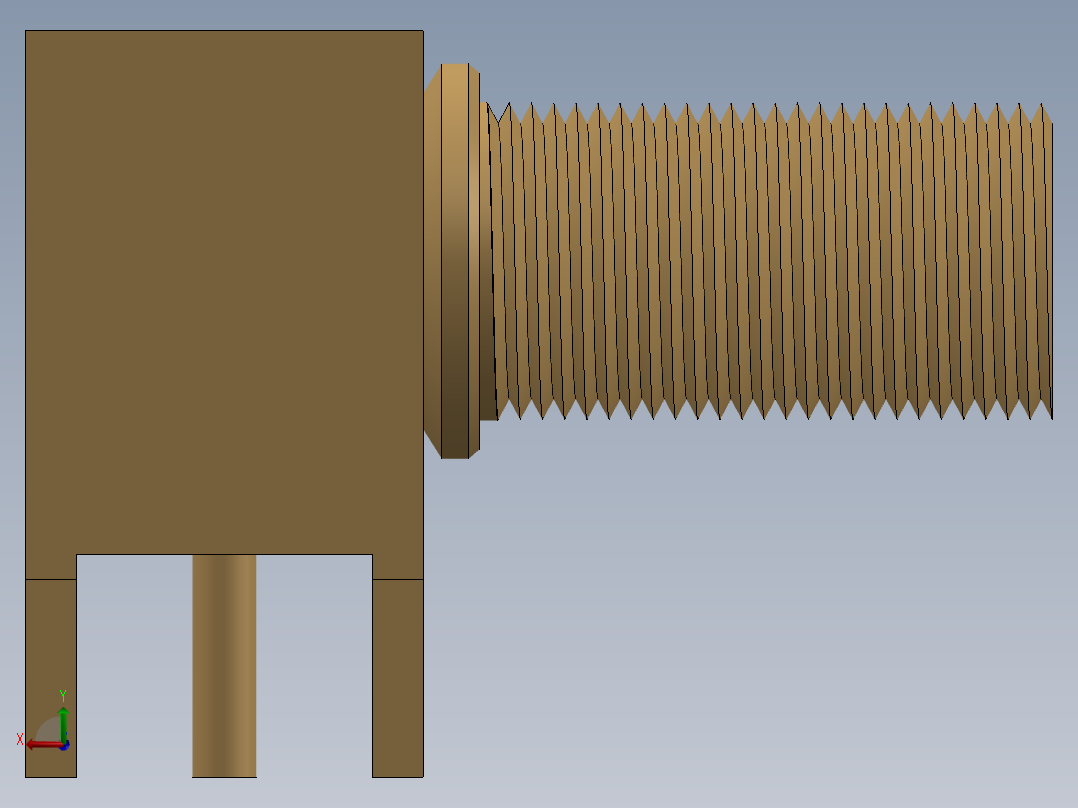 SMA接口57后视图