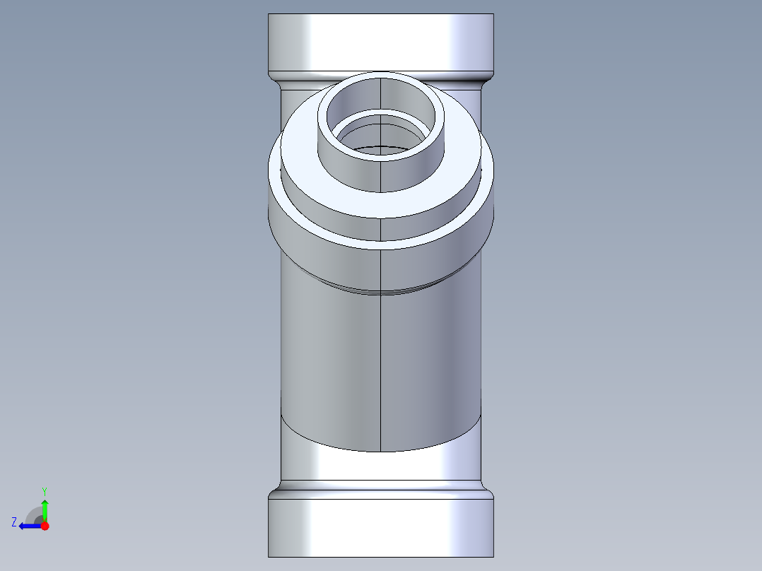 船舶管路系统S8_SeaDrainPLUS_DoubleReducingWye-SxSxSxS_37E263531_3x3x1-1-2x1-1-2in Sea Drain Plus - Double Reducing Wye - SxSxSxS右视图
