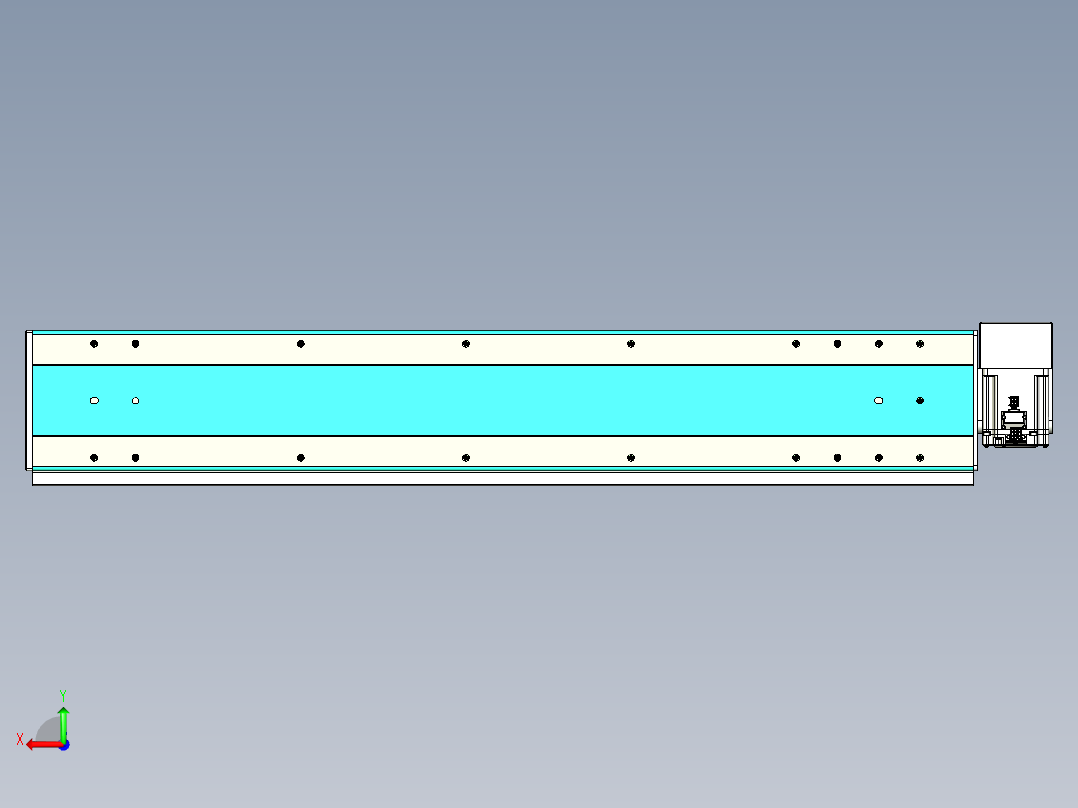 威洛博VBC同步带传动一无尘环境VBC17-L45-S850-BRD-ZP75-C3后视图