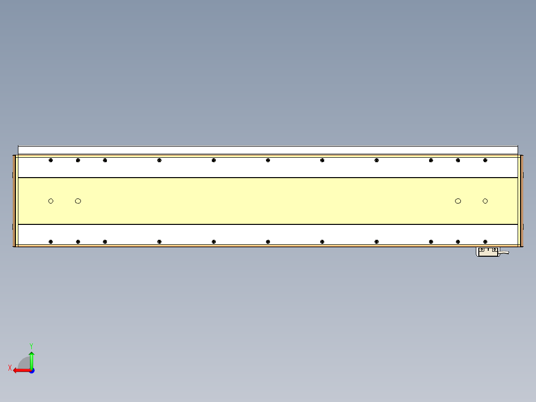 威洛博LC系列3d模型模组LC17E1Y-S750后视图