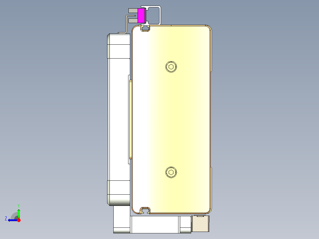 威洛博LC系列3d模型模组LC17E1Y-S750右视图