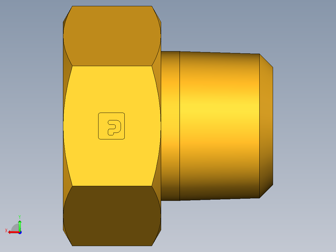 水管接头Female Hose to Male Pipe 82GH-12-8后视图