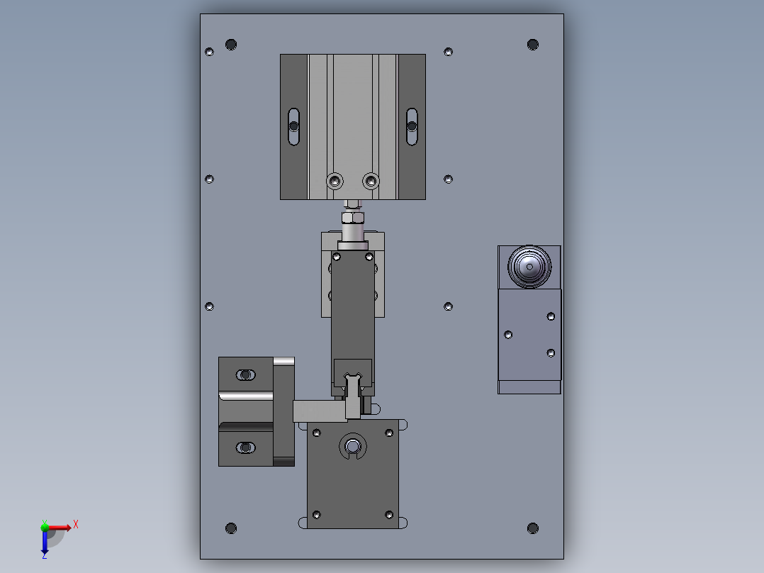 E型卡簧压装机俯视图