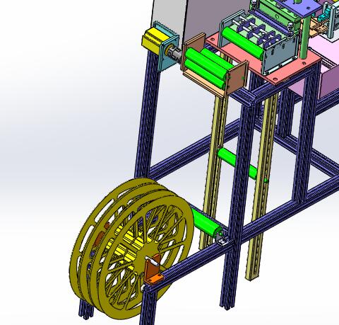 编织带裁断机（sw18+cad+bom）