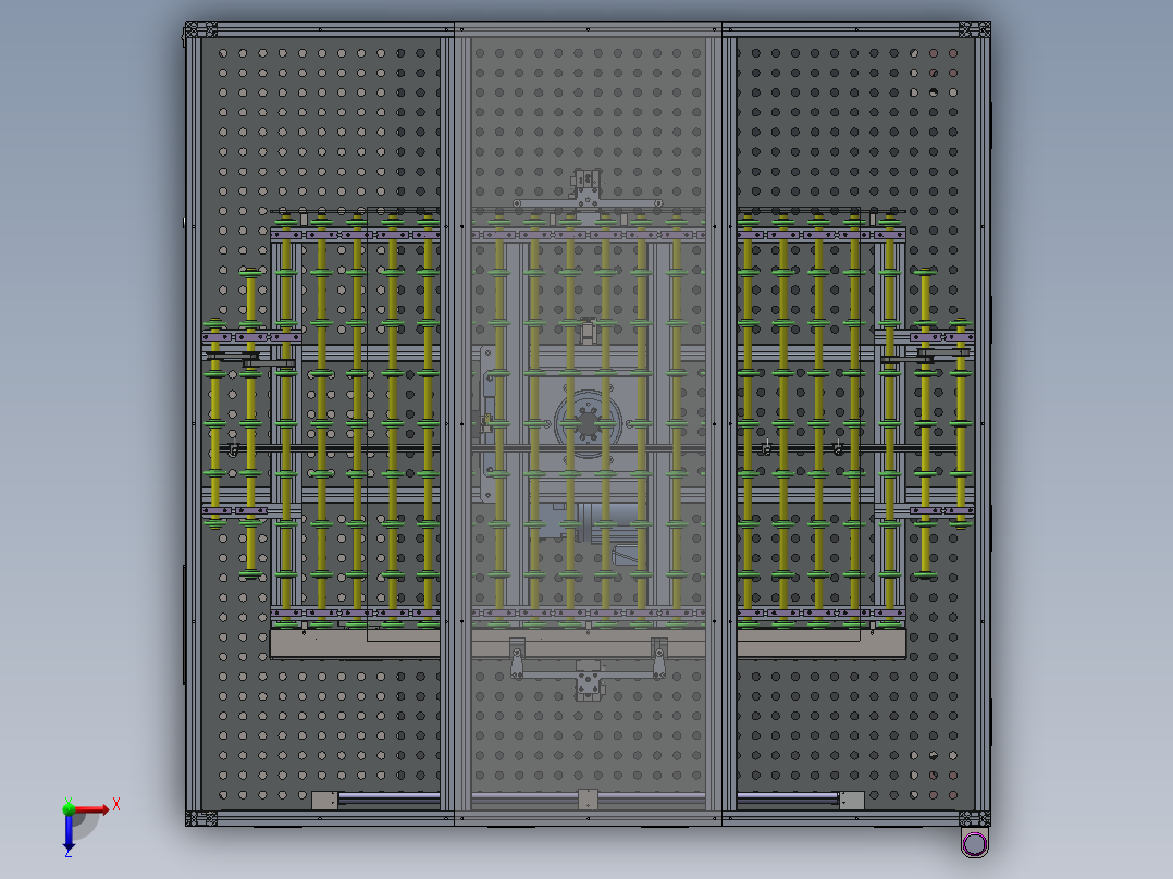 液晶面板旋转换向输送机sw18可编辑俯视图