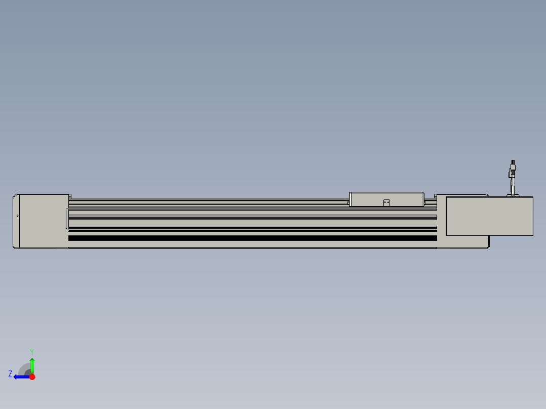 威洛博直线电机模组EB10-L224-S650-BR-ZP75-MS3-5K右视图