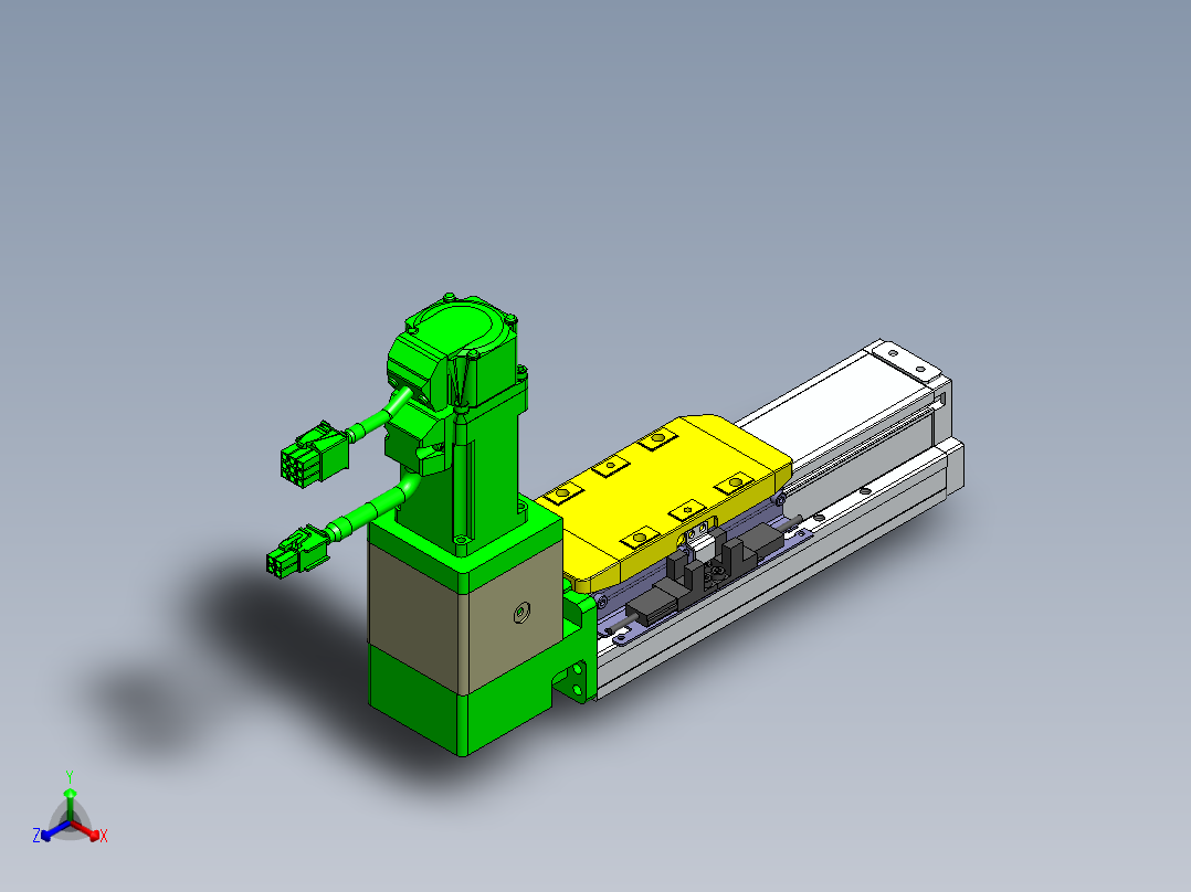 GTA内嵌同步带全封闭GTA5-BW-100W正等轴测图