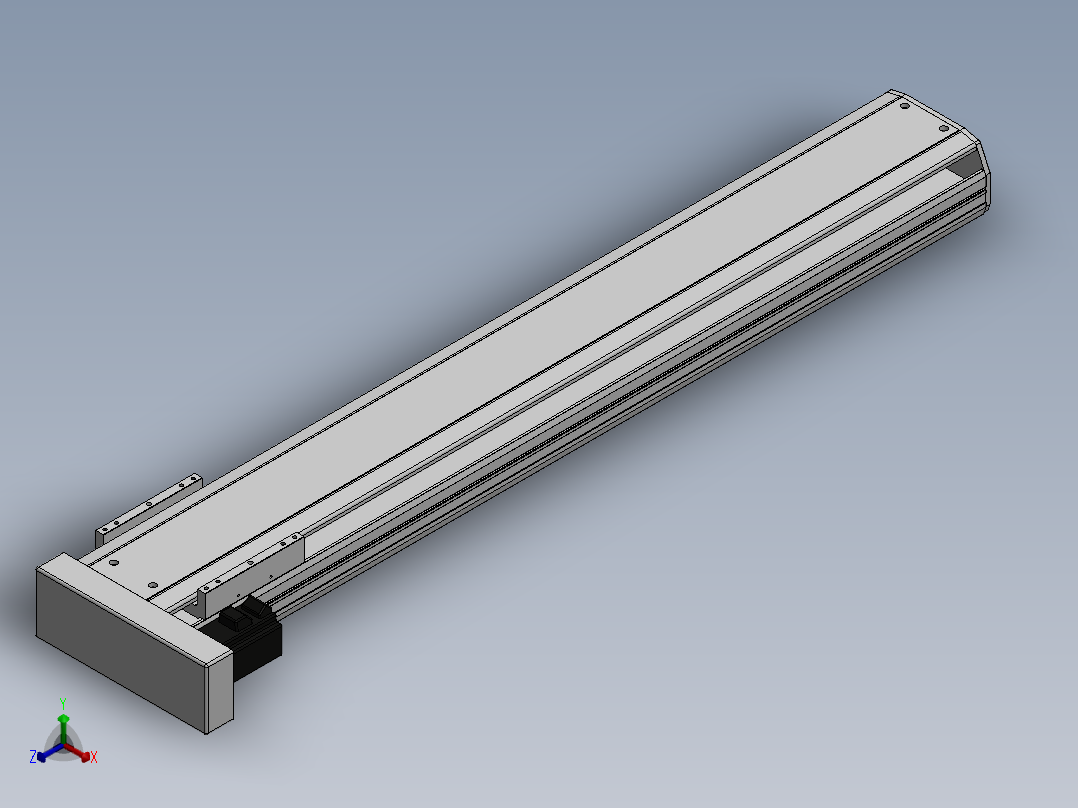 精密模组MY170-T10-1000L-BL-P40B-C4-C正等轴测图
