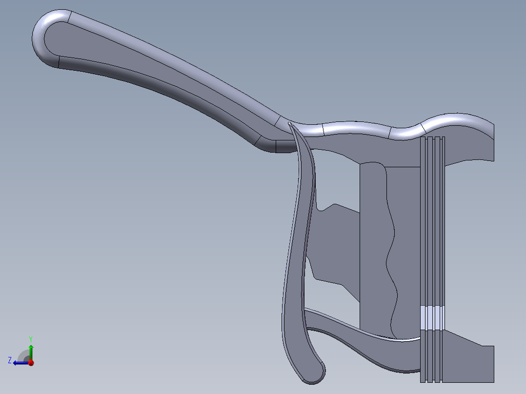 办公桌渲染右视图