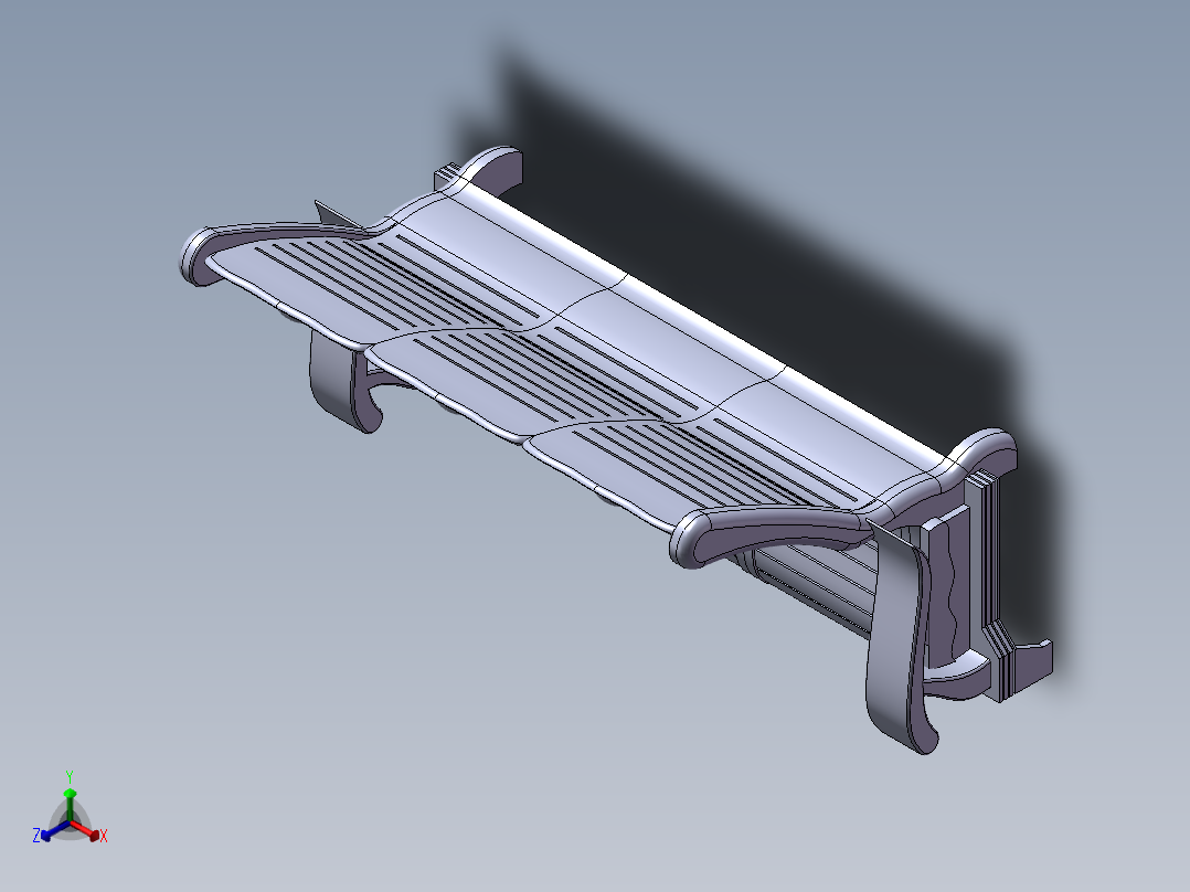 办公桌渲染正等轴测图