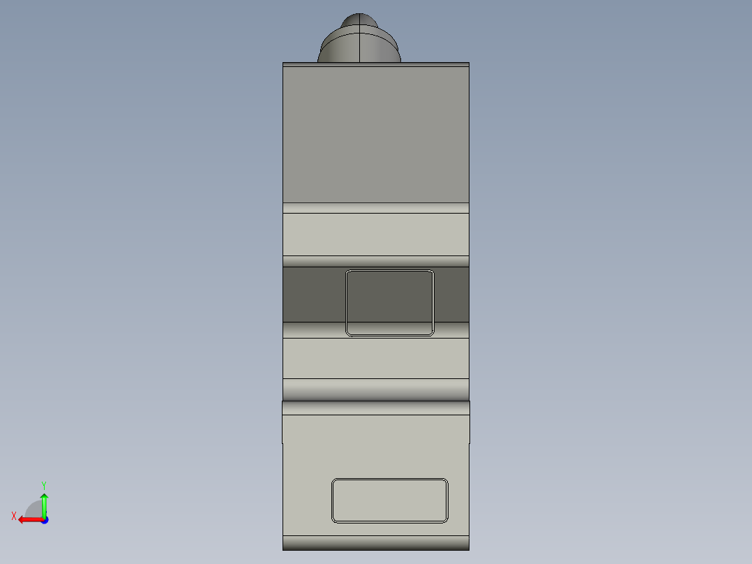 基恩士LJ-G030_kc图纸模型后视图