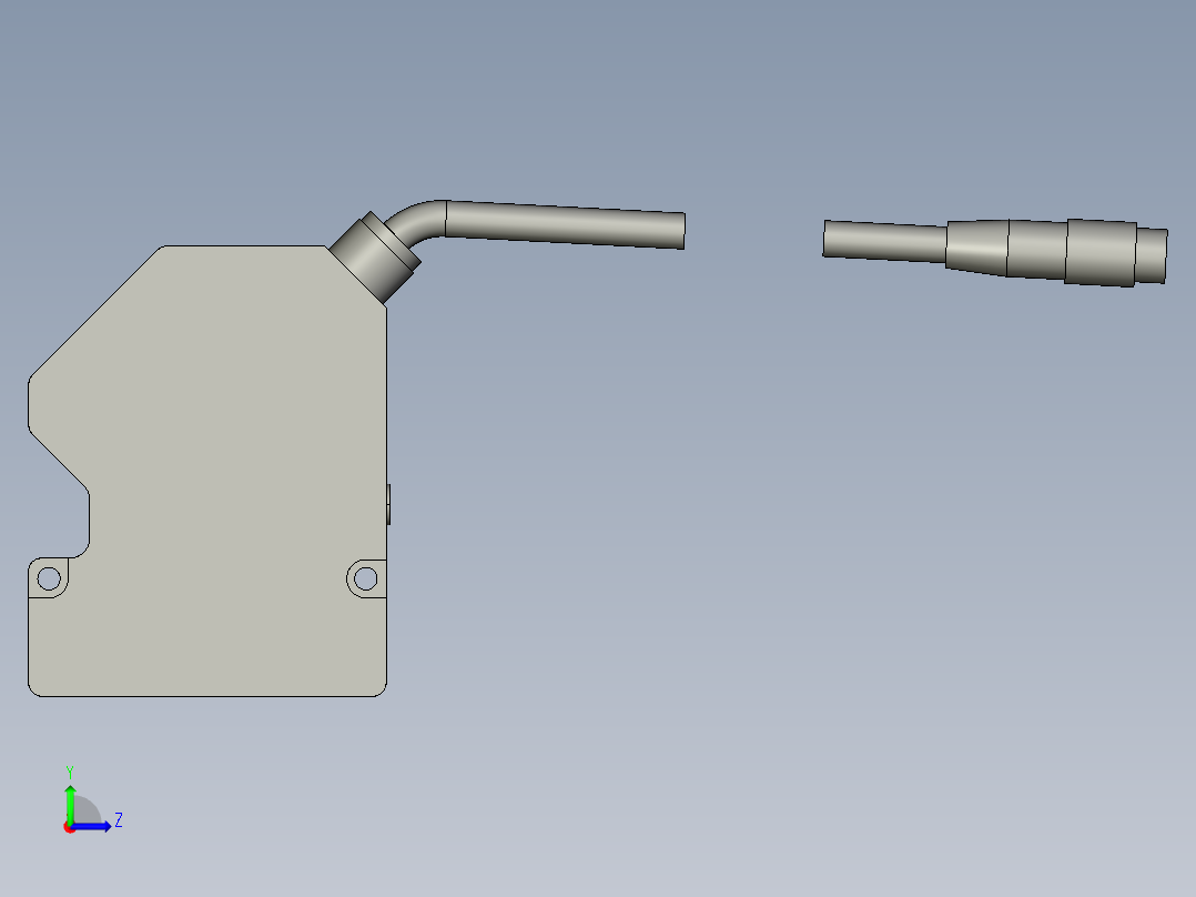 基恩士LJ-G030_kc图纸模型左视图