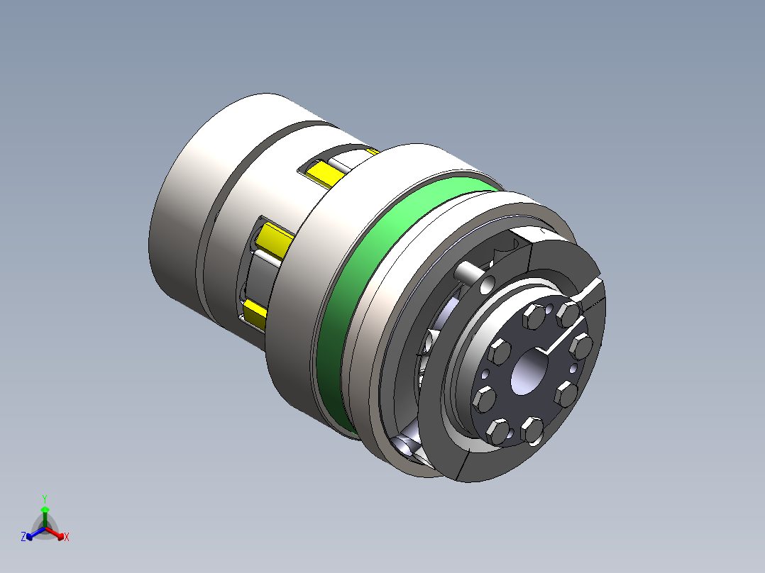 扭矩限制器正等轴测图