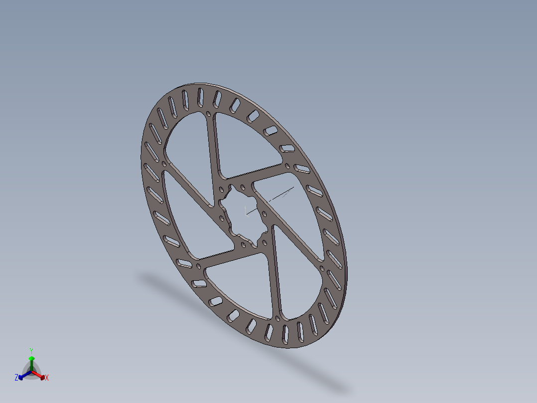 制动器 (44)正等轴测图