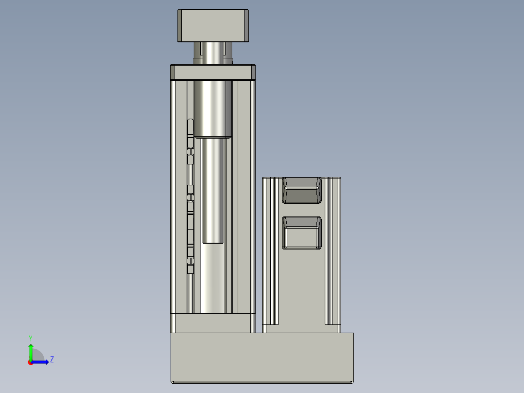 12VZ电动缸-VZ6D-S50-BD左视图
