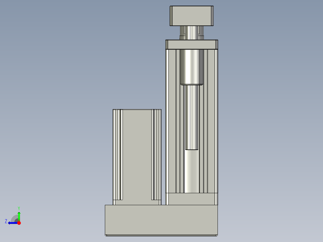 12VZ电动缸-VZ6D-S50-BD右视图
