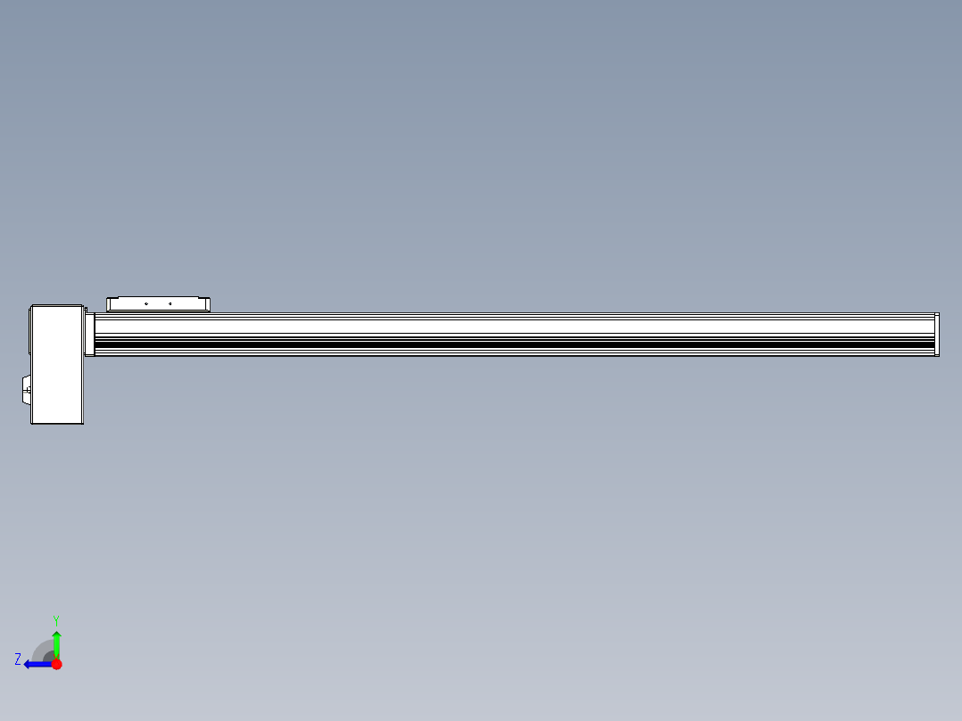 同步带全封闭直线模组TPA-HCB-105D-90-L850-RP-Y-P20-N3右视图