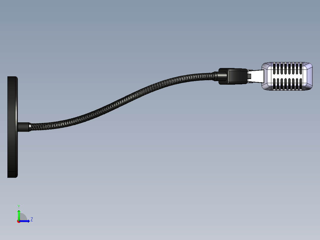 鹅颈麦克风支架左视图