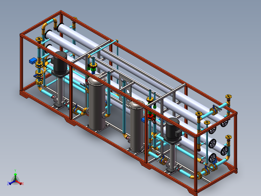 10T双级RO水处理反渗透设备 sw16可编辑