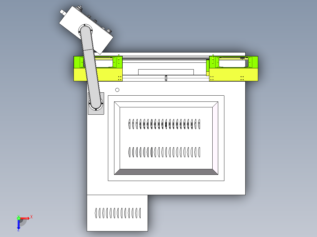 4头成型攻钻机sw18可编辑俯视图