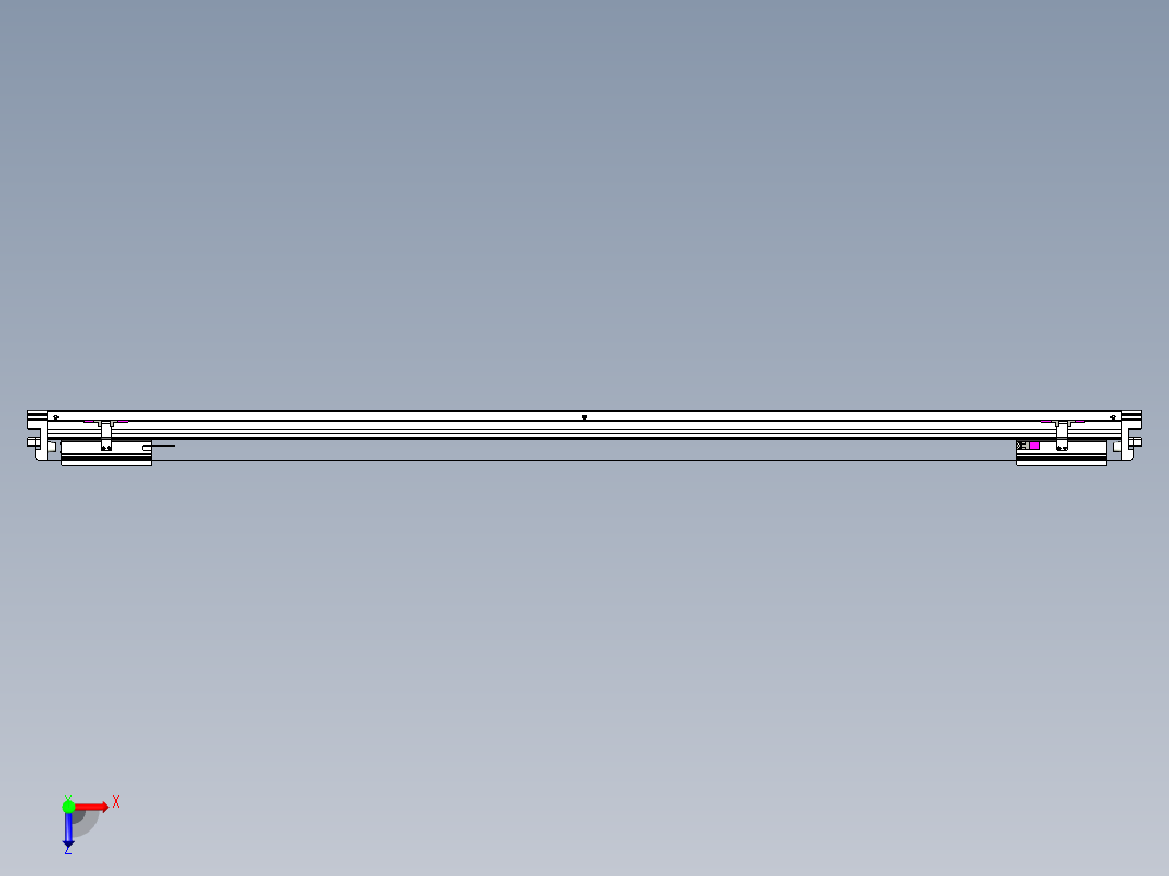 威洛博VL系列直线电机模组-2VL22H2-S1500俯视图