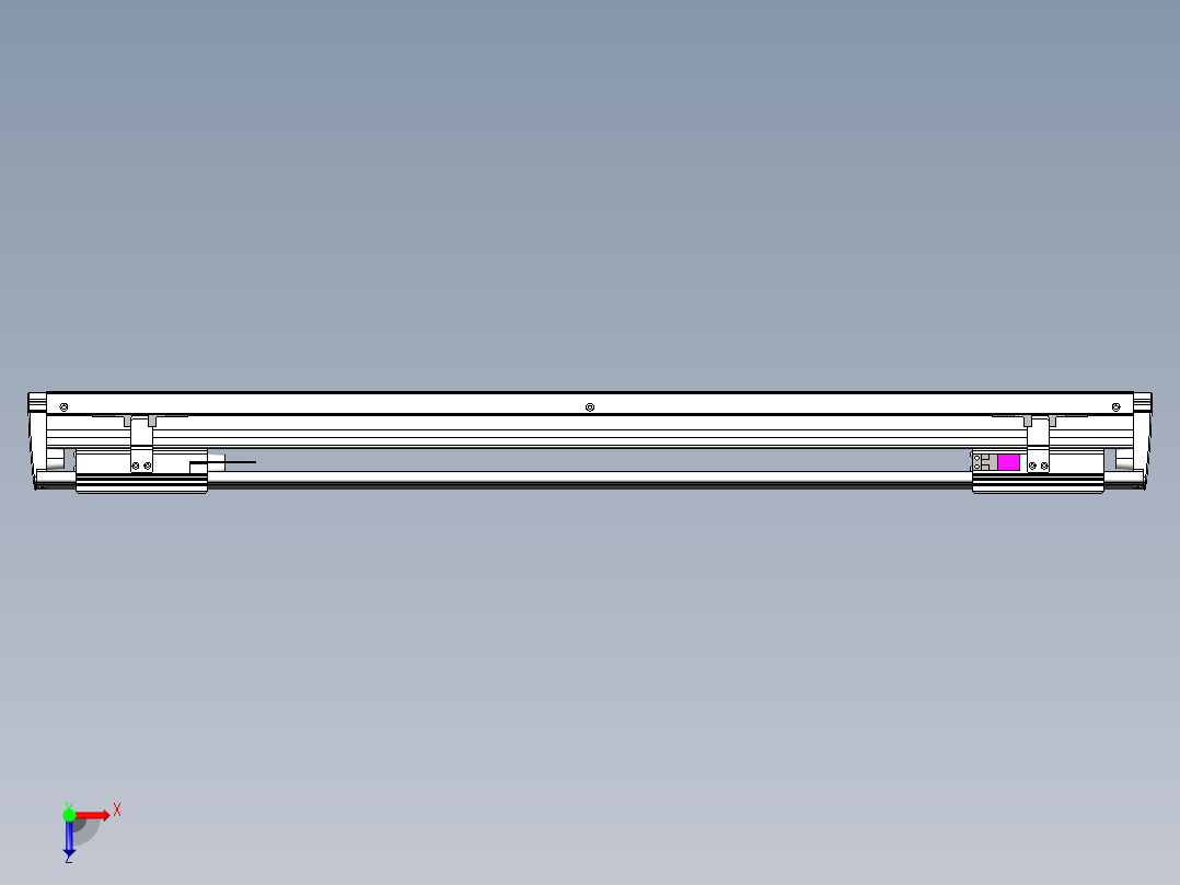 威洛博VL系列3d模型模组2VL14S1Y-S600俯视图