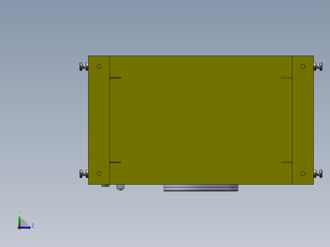 码垛机器人液压站左视图