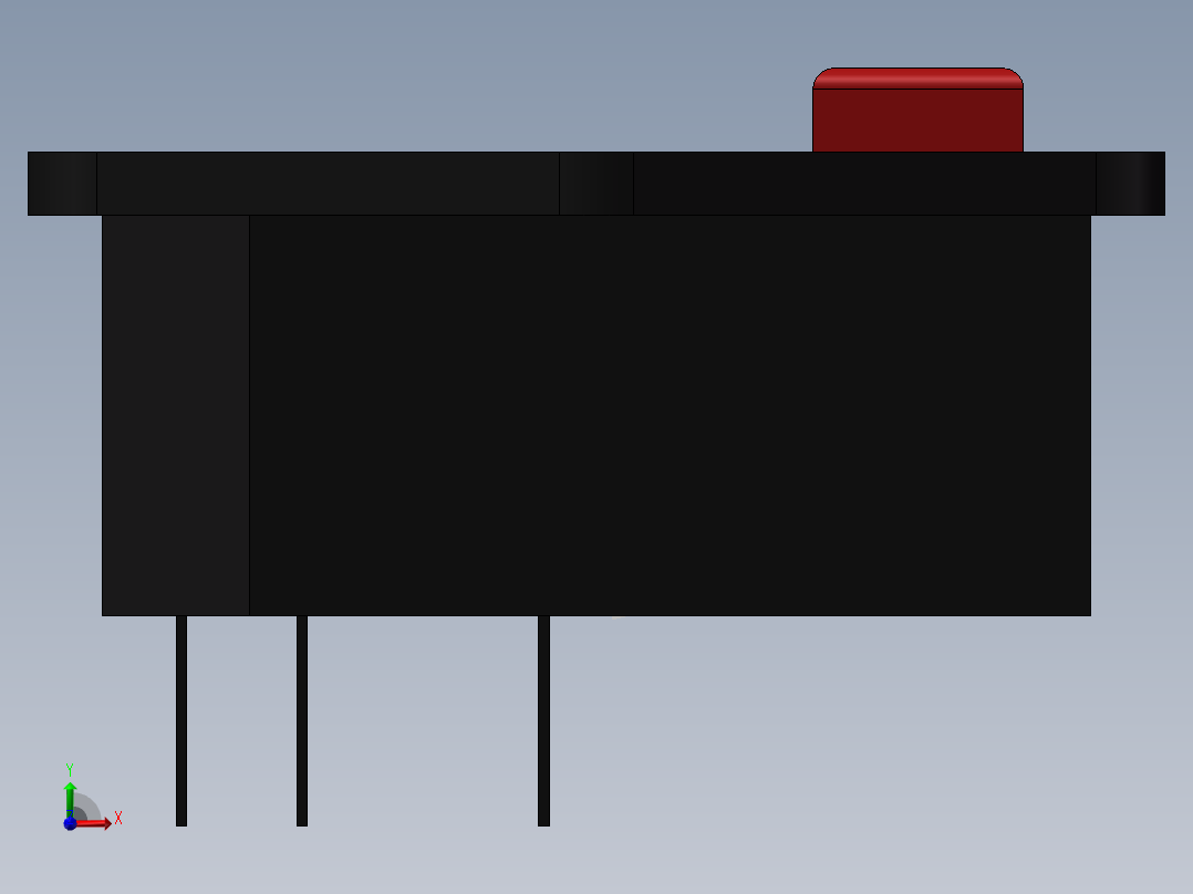 品字插座前视图
