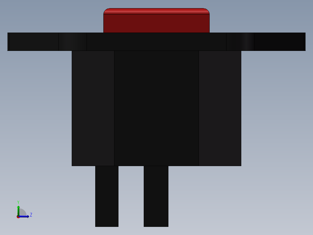 品字插座左视图