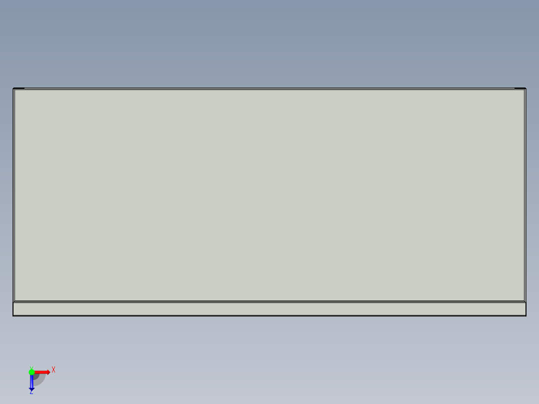 文件柜-金属板俯视图