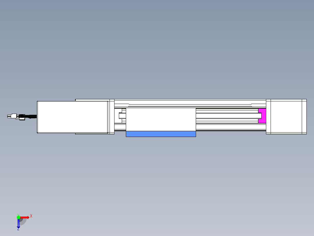 威洛博LB.GB同步带传动--欧规系列GB8-L96-S150-BR-P40俯视图