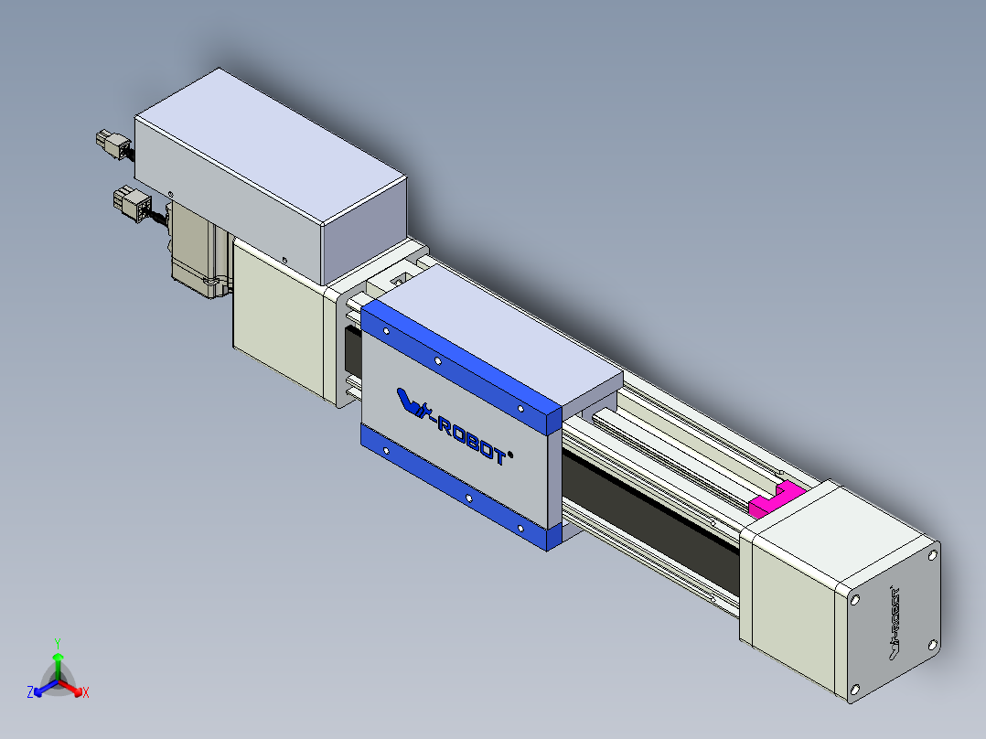 威洛博LB.GB同步带传动--欧规系列GB8-L96-S150-BR-P40正等轴测图