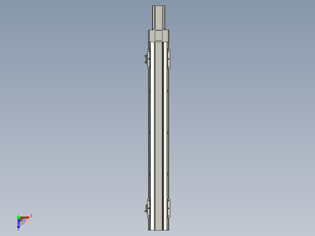直线模组LHAT10-CA-S700-M-C3设计图纸俯视图