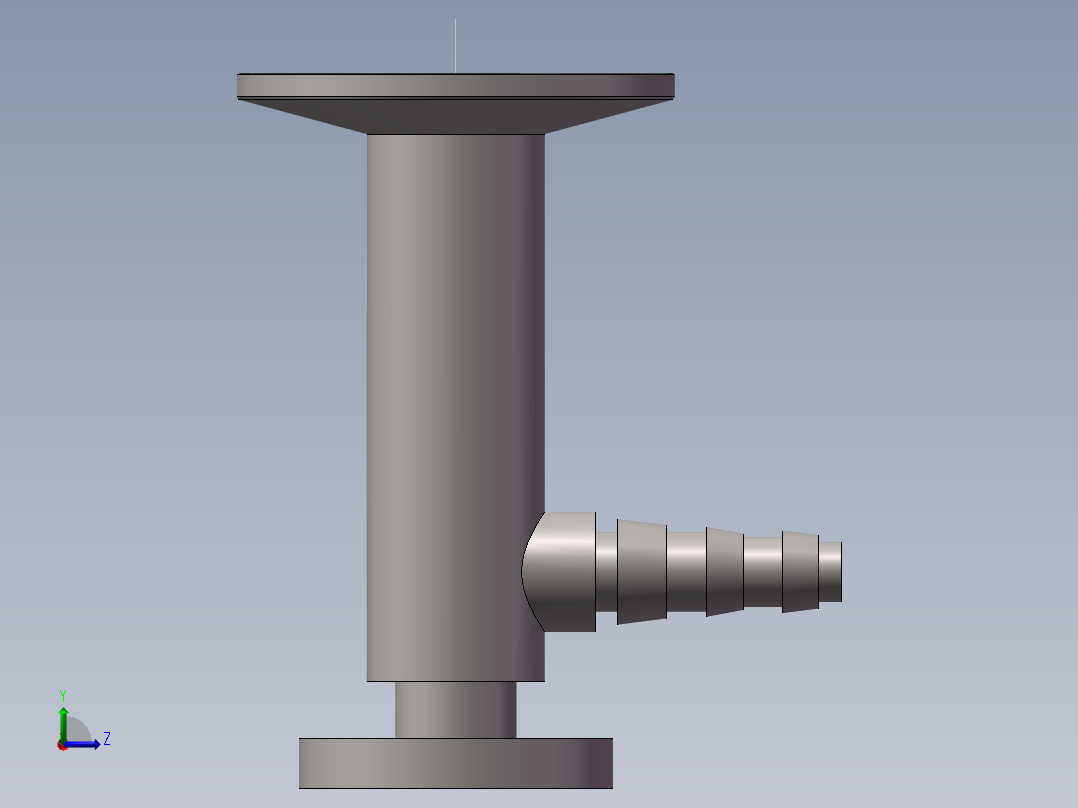 DN15不锈钢取样阀左视图