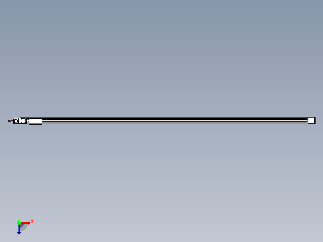 威洛博LB.GB同步带传动--欧规系列GB8-L96-S3700-BL-P40俯视图