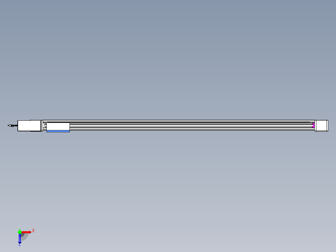 威洛博LB.GB同步带传动--欧规系列GB8-L96-S1900-BR-P40俯视图