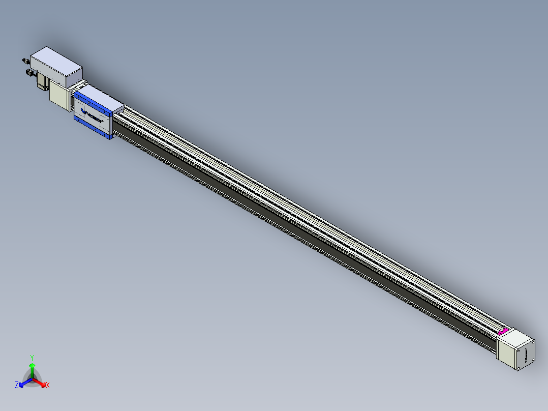 威洛博LB.GB同步带传动--欧规系列GB8-L96-S1900-BR-P40正等轴测图