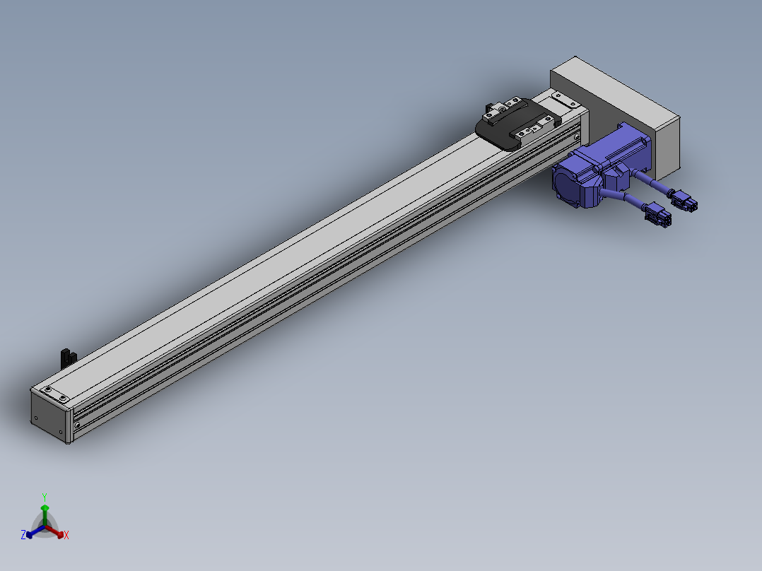 精密模组MY50-T10-550-BR-P10B-C4-C正等轴测图
